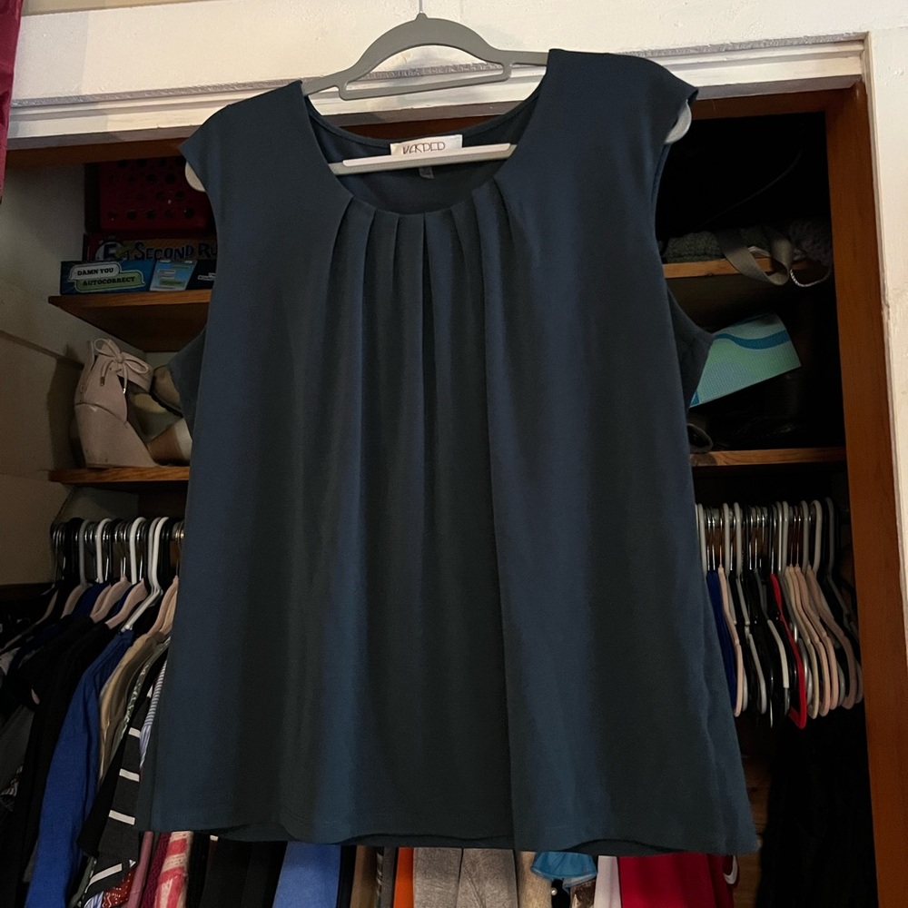 Women's Elegant Dark Blue Blouse
